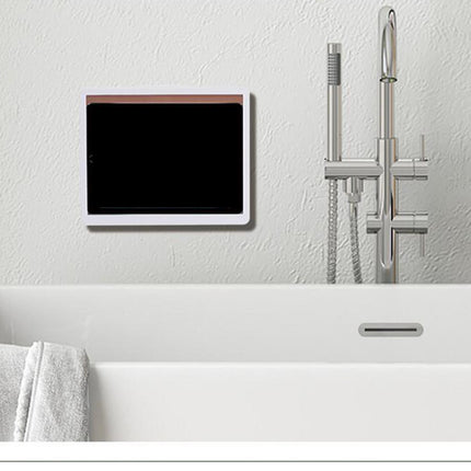 Crofta Waterproof Wall Tablet Holder Punch-Free Shell for Bathroom  Non-Rotating