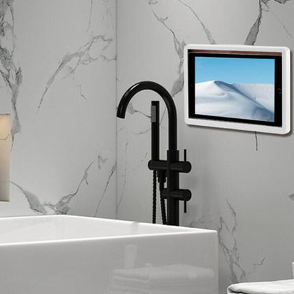 Crofta Waterproof Wall Tablet Holder Punch-Free Shell for Bathroom  Non-Rotating