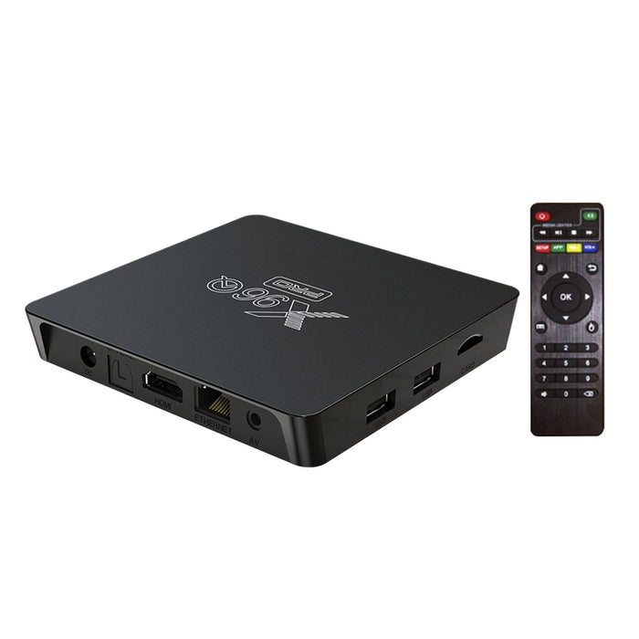 Crofta x96Q Pro TV Box AU Plug Easy to Use TV Top Box for Entertainment Home For 2GB and 16GB