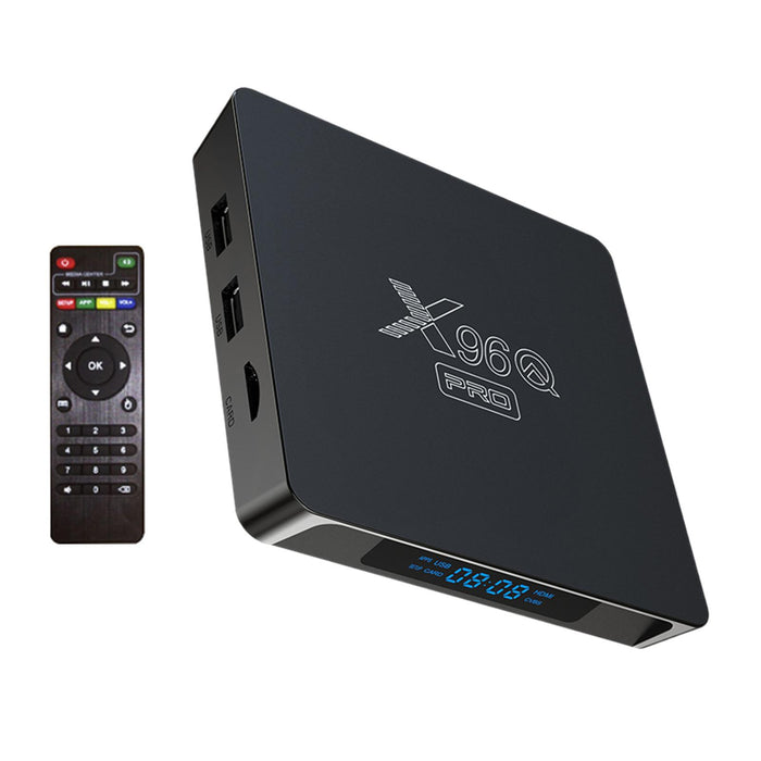 Crofta x96Q Pro TV Box AU Plug Easy to Use TV Top Box for Entertainment Home For 2GB and 16GB