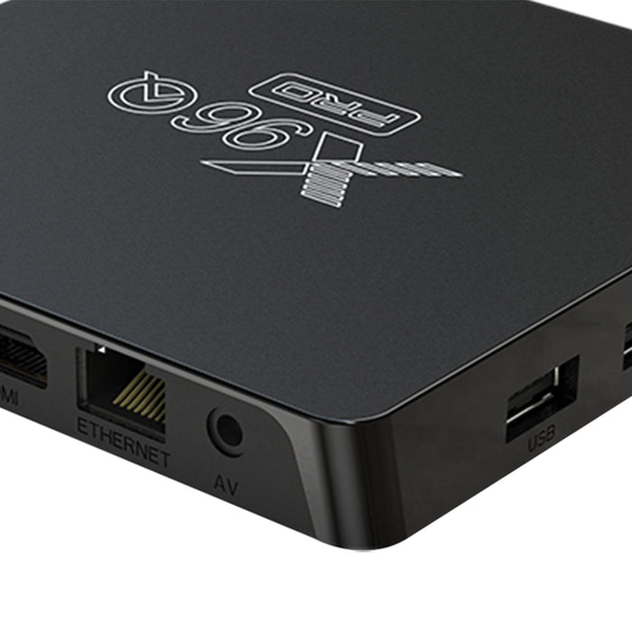 Crofta x96Q Pro TV Box AU Plug Easy to Use TV Top Box for Entertainment Home For 2GB and 16GB