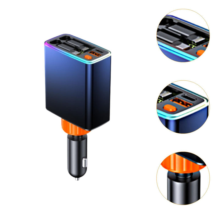 Crofta Crofta  Car Charger Versatile Fast Charging Easy to Use Professional Gifts Accessory Blue