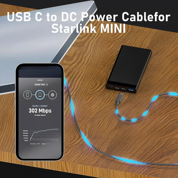 Crofta Starlink Mini Cable Convenient Practical Waterproof Power Charging Cable