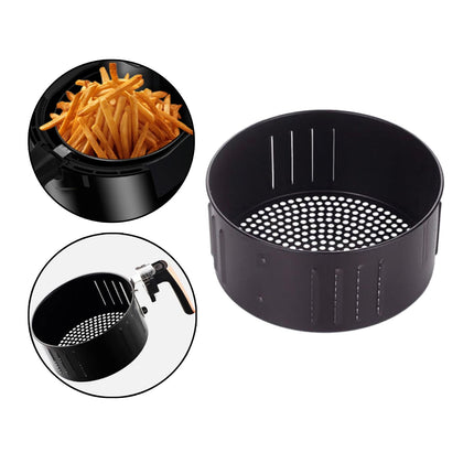 Crofta Air Fryer Replacement Basket Bread Pan Sturdy Baking Tray 2.6L 19x9.3cm