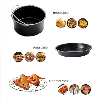 Crofta 13Pcs Air Fryer Accessories Non Stick for BBQ Baking Cooking  6inch