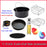 Crofta 13Pcs Air Fryer Accessories Non Stick for BBQ Baking Cooking  8inch