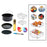 Crofta 13Pcs Air Fryer Accessories Non Stick for BBQ Baking Cooking  8inch