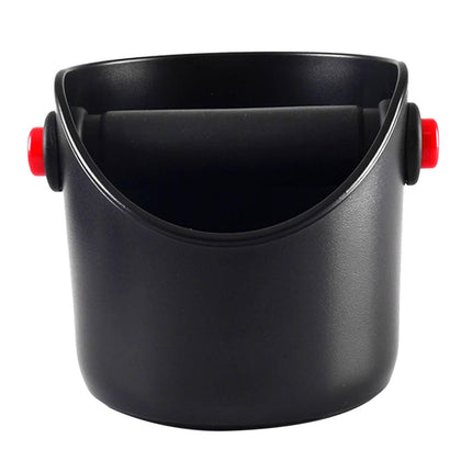 Crofta Durable Coffee Equipment Slag Bucket for Household Shop Espresso Maker Accs Red Black 0.45L