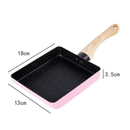 Crofta Small Japanese Omelette Pan 5" x 7" Nonstick for Omelets Fried Breadfish