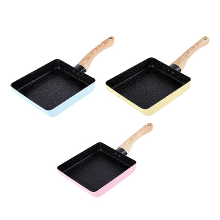 Crofta Small Japanese Omelette Pan 5" x 7" Nonstick for Omelets Fried Breadfish