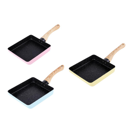 Crofta Small Japanese Omelette Pan 5" x 7" Nonstick for Omelets Fried Breadfish