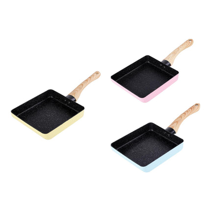 Crofta Small Japanese Omelette Pan 5" x 7" Nonstick for Omelets Fried Breadfish