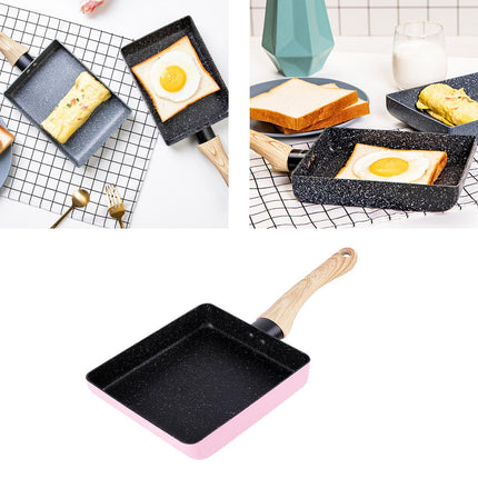 Crofta Small Japanese Omelette Pan 5" x 7" Nonstick for Omelets Fried Breadfish