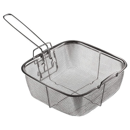 Crofta Chef Cookware, Non Stick Pan, Deep Square Pan, Fry Basket 4pcs