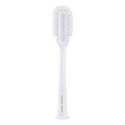 Crofta Brush Cleaner Reusable Durable with Comfort Grip for Household Water Glass White