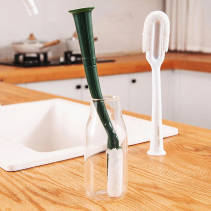 Crofta Brush Cleaner Reusable Durable with Comfort Grip for Household Water Glass Green