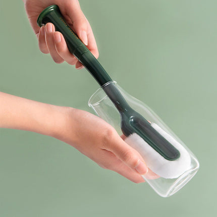 Crofta Brush Cleaner Reusable Durable with Comfort Grip for Household Water Glass Green