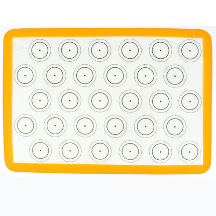 Crofta Food Grade Silicone Baking Mat Liners for Vegetables Bake Pans & Rolling yellow