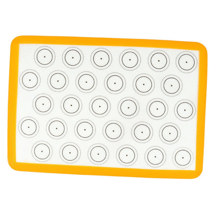 Crofta Food Grade Silicone Baking Mat Liners for Vegetables Bake Pans & Rolling yellow