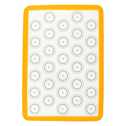 Crofta Food Grade Silicone Baking Mat Liners for Vegetables Bake Pans & Rolling yellow