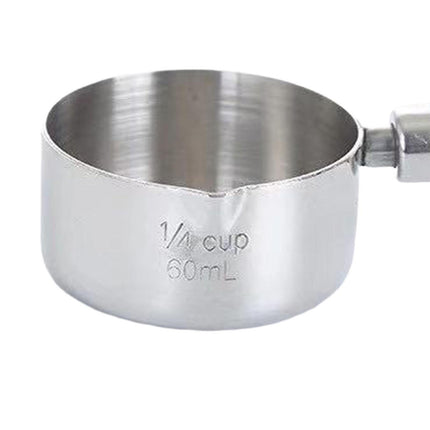 Crofta Short Wood Handle Stainless Steel Milk Pot Saucepan for Induction Cooker