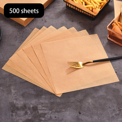 Crofta 500x Unbleached Baking Paper Sheets for Frying Baking Roasting Bakeware 30x30cm