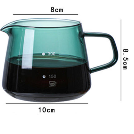 Crofta Pour Over Espresso Maker Brewing Accessories Kettle Cup for Office Home 400ML Pot