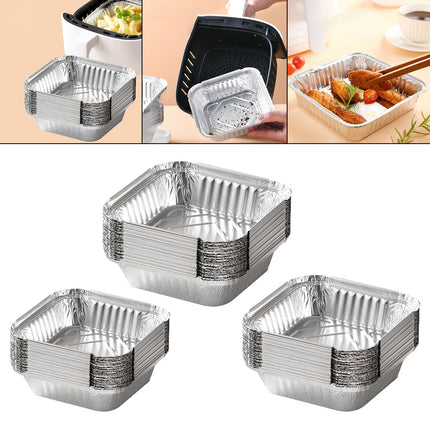 Crofta Baking Fryer Tin Box Accessories for Air Fryer for Grill Trays