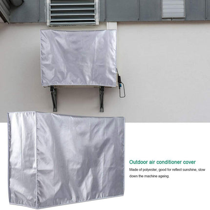 Crofta Polyester Central Air Conditioner Cover Protector for Outdoor Home Wall 75cmx26cmx57cm