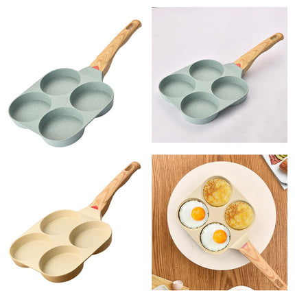 Crofta Breakfast Frying Pan Omelet Pan Egg Steak Pot for Frying Cooking  Yellow