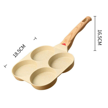 Crofta Breakfast Frying Pan Omelet Pan Egg Steak Pot for Frying Cooking  Yellow