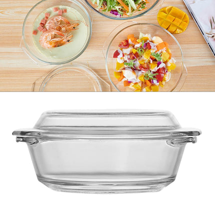 Crofta Glass Cereal Bowls Clear Mixing Bowl Morning Meal Bowl for Noodles Breakfast 500ml