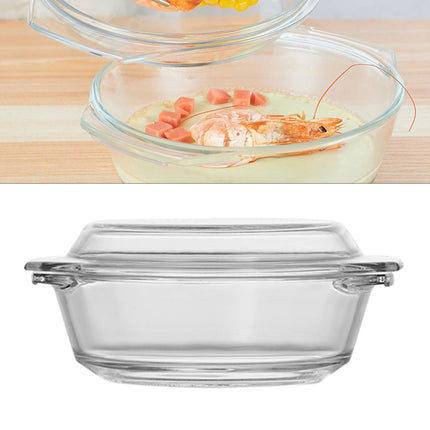 Crofta Glass Cereal Bowls Clear Mixing Bowl Morning Meal Bowl for Noodles Breakfast 500ml