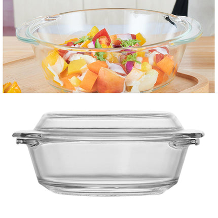 Crofta Glass Cereal Bowls Clear Mixing Bowl Morning Meal Bowl for Noodles Breakfast 800ml