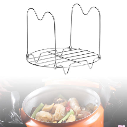 Crofta Steamer Rack Trivet French Fries Rack Oven Cooling Shelf Fryer Parts 19.5cm 201