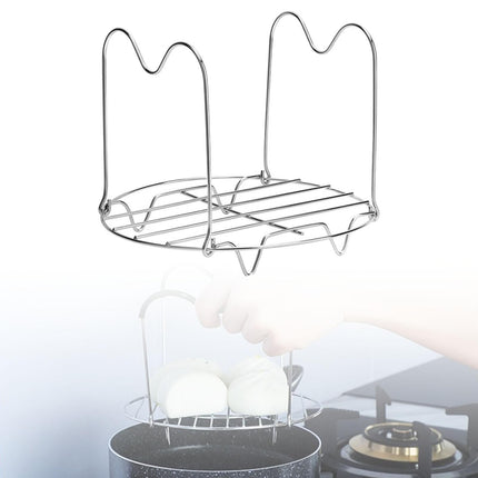 Crofta Steamer Rack Trivet French Fries Rack Oven Cooling Shelf Fryer Parts 19.5cm 201