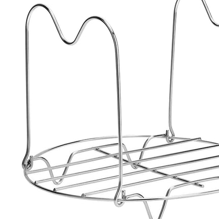 Crofta Steamer Rack Trivet French Fries Rack Oven Cooling Shelf Fryer Parts 19.5cm 201