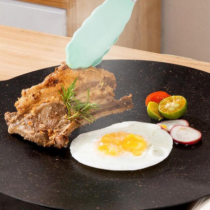 Crofta Grill Pan Korean Style Frying Pan Multifunctional Plate Pan for Cooking Home 38cm