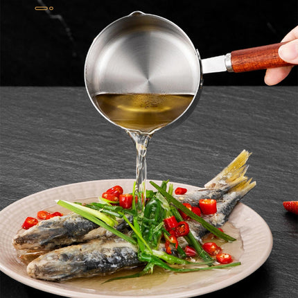 Crofta Stainless Steel Small Saucepan Seasoning Bowl for Heating Milk Camping 80ml