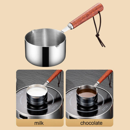 Crofta Stainless Steel Small Saucepan Seasoning Bowl for Heating Milk Camping 80ml