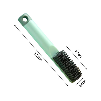 Crofta Long Handle Shoe Cleaning Brush Soft Bristles Washing Brush for Home Travel Green