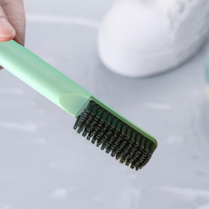 Crofta Long Handle Shoe Cleaning Brush Soft Bristles Washing Brush for Home Travel Green