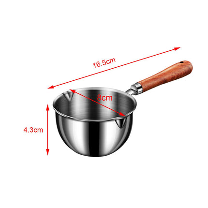 Crofta Saucepan with Dual pour spouts Butter Milk Warmer for Restaurant S