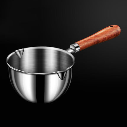 Crofta Saucepan with Dual pour spouts Butter Milk Warmer for Restaurant L