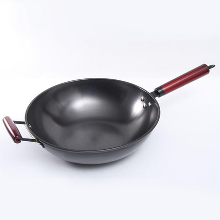 Crofta Household Wok Pan with Cover Non Stick pan to Clean for Induction, Gas 30cm