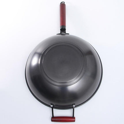 Crofta Household Wok Pan with Cover Non Stick pan to Clean for Induction, Gas 30cm