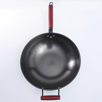 Crofta Household Wok Pan with Cover Non Stick pan to Clean for Induction, Gas 30cm