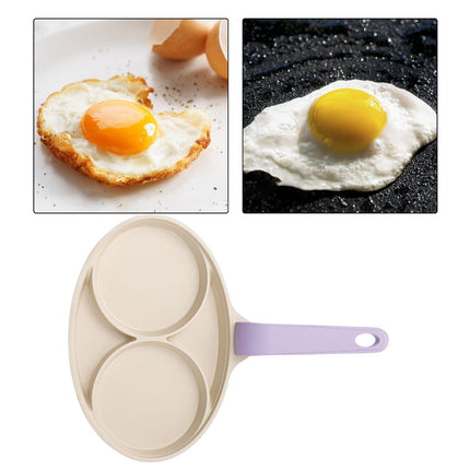 Crofta Egg Pan Omelette Pan Heat Resistant Handle Kitchen Cooking Tool for Cooking style D