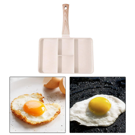 Crofta Egg Pan Omelette Pan Heat Resistant Handle Kitchen Cooking Tool for Cooking style E