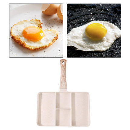 Crofta Egg Pan Omelette Pan Heat Resistant Handle Kitchen Cooking Tool for Cooking style E